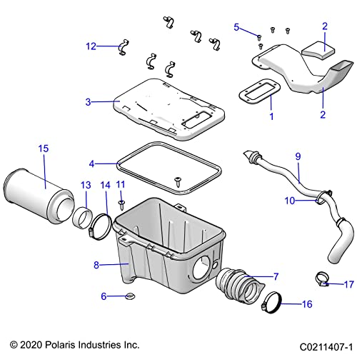 
                      
                        Polaris ATV Air Intake Box, Genuine OEM Part 5450387, Qty 1
                      
                    