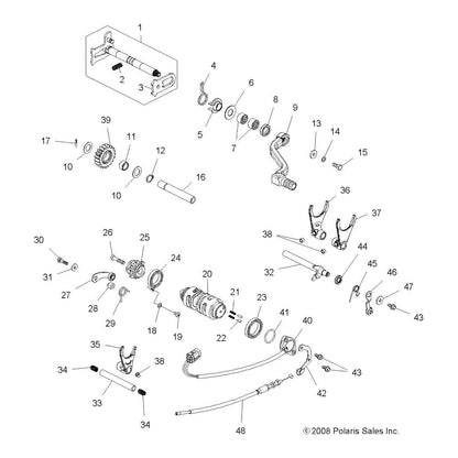 Polaris ATV Steel Washer, 6.4 x 17 x 3 mm, Genuine OEM Part 7556418, Qty 1