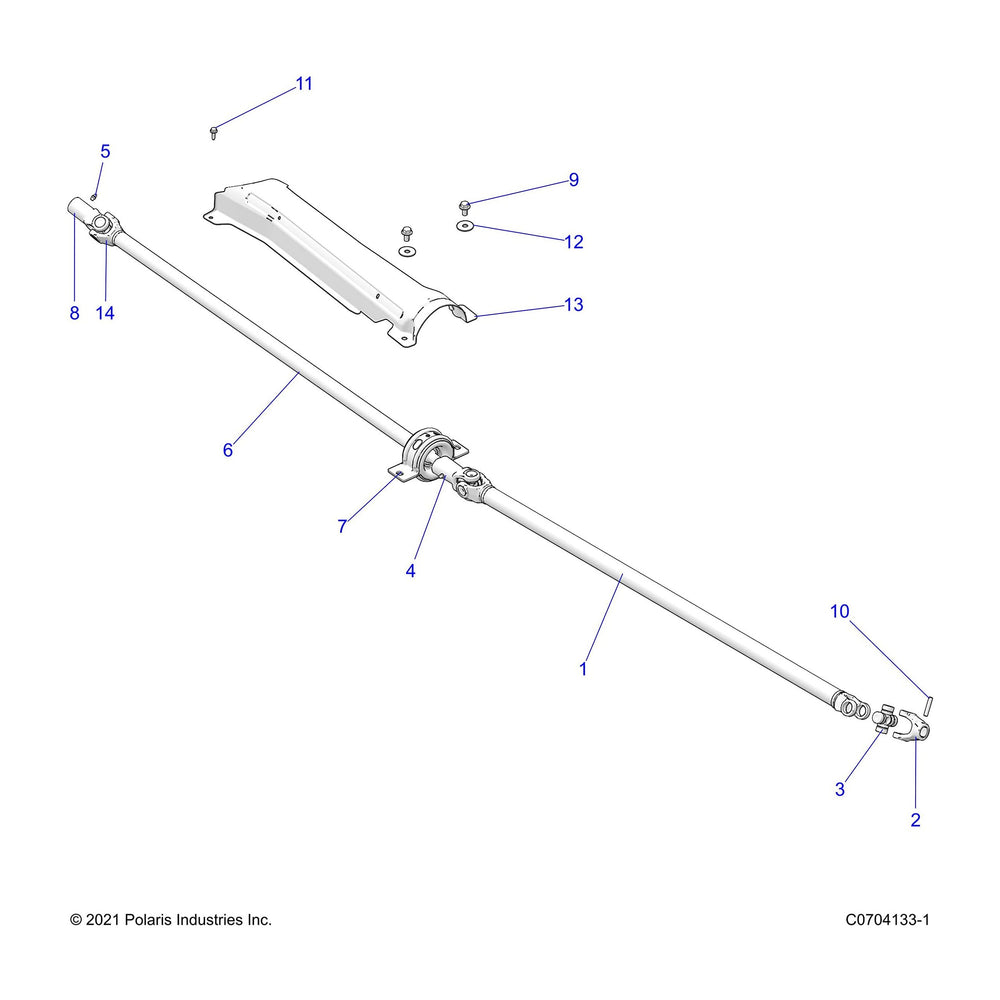 
                      
                        Polaris RZR Front Propshaft Assembly, Genuine OEM Part 1333194, Qty 1
                      
                    
