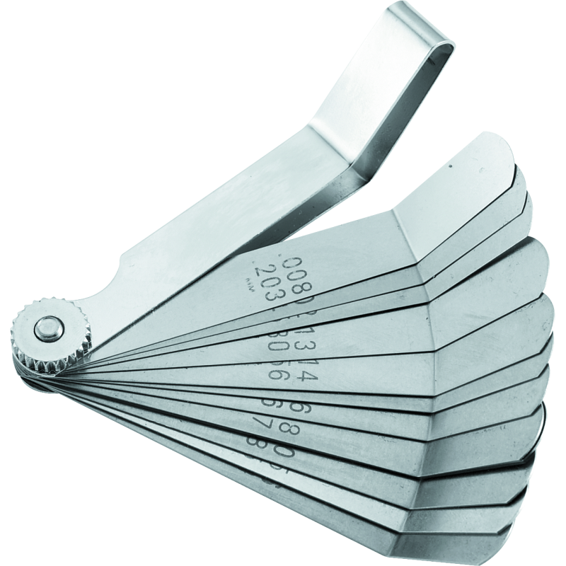 BikeMaster 12-Blade Angled Combination Tappet Feeler Gauge Set - Pack of 3