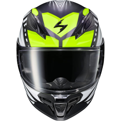 Exo R430 Full Face Helmet Head Trip Hi Viz Lg