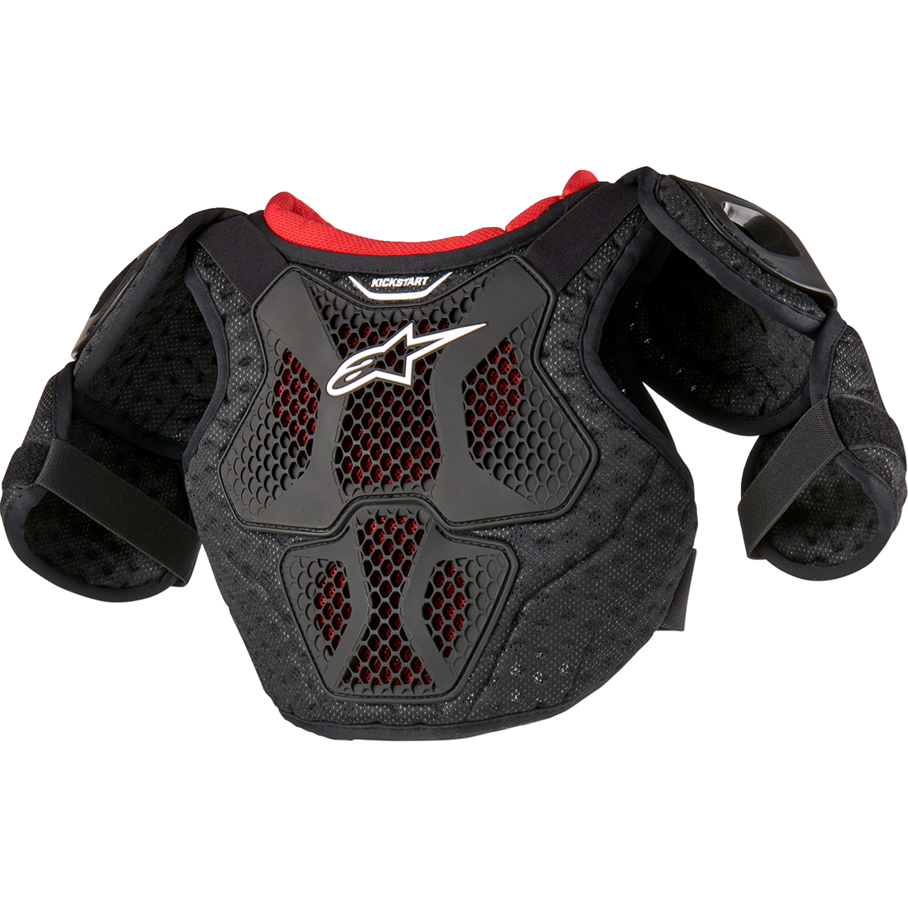 ALPINESTARS Youth Bionic Action Kickstart Chest Guard - Black/Red - 4/6 6740624-13-4/6