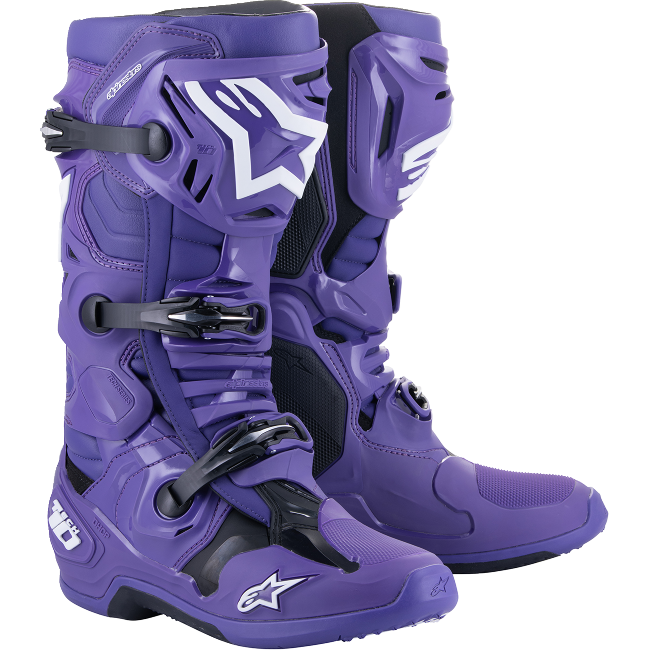 ALPINESTARS Tech 10 Boots - Purple/Black - US 10 / EU 44.5 2010020-394-10