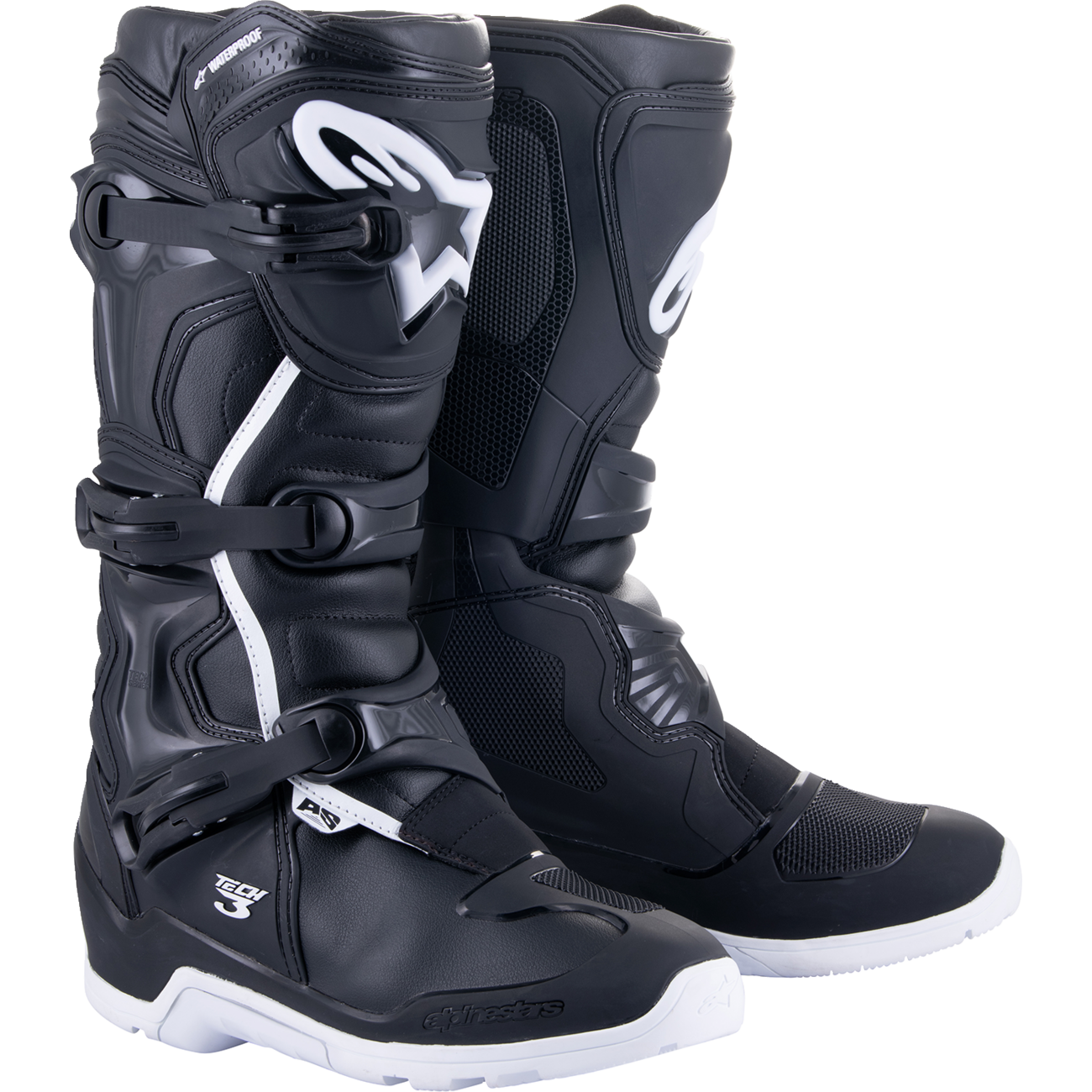 ALPINESTARS Tech 3 Enduro Waterproof Boots - Black/White - US 12 / EU 47 2013324-12-12