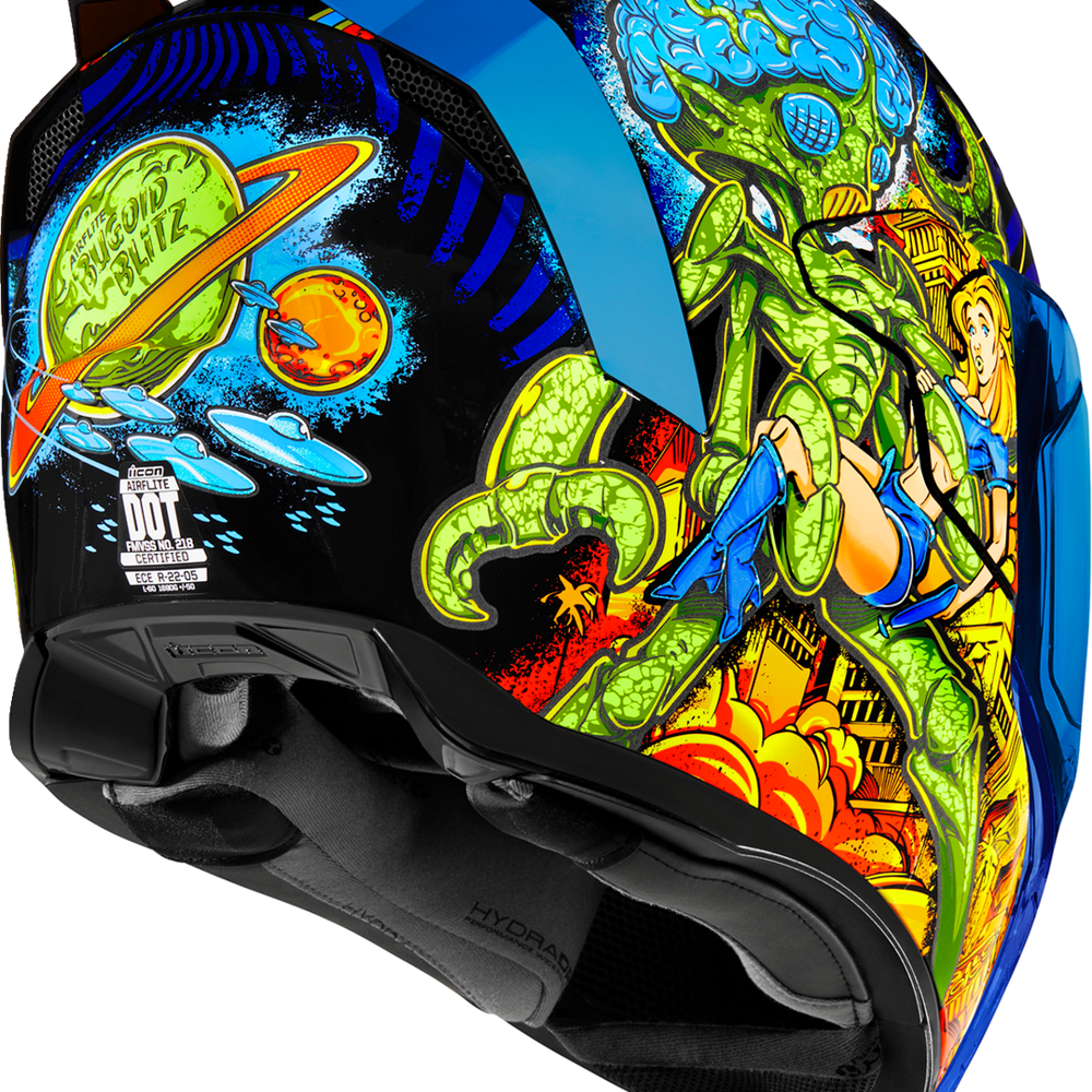 
                      
                        ICON Airflite* Helmet - Bugoid Blitz - Blue - XL 0101-15550
                      
                    