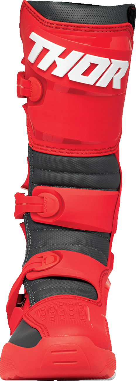 THOR Blitz XR Boots - Red/Charcoal - US 8 3410-3110