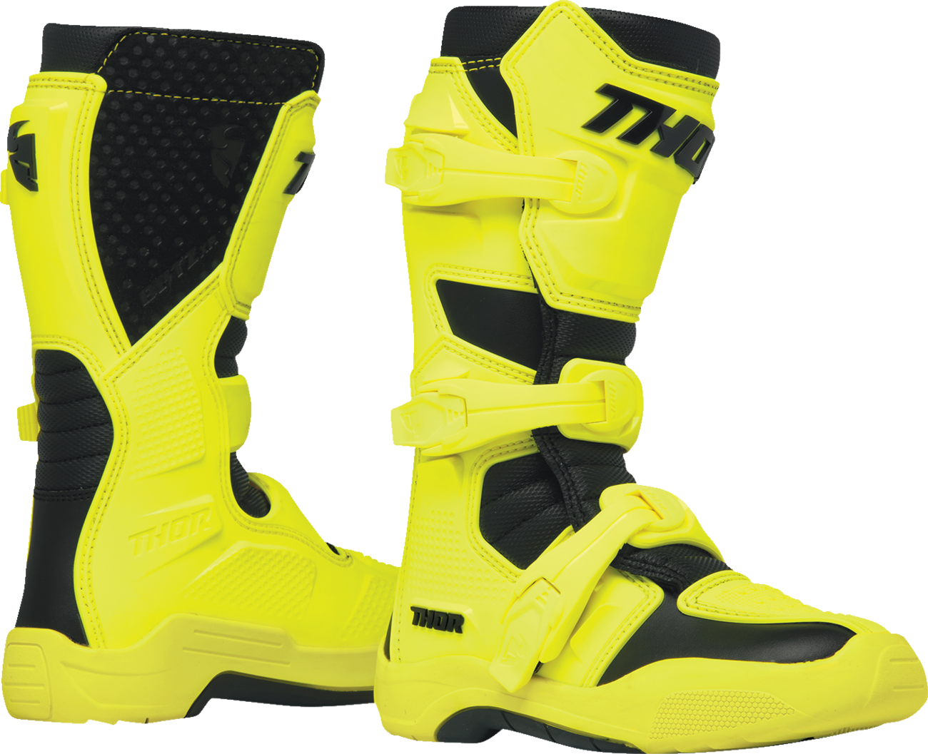 THOR Youth Blitz XR Boots - Acid/Black - US 5 3411-0763