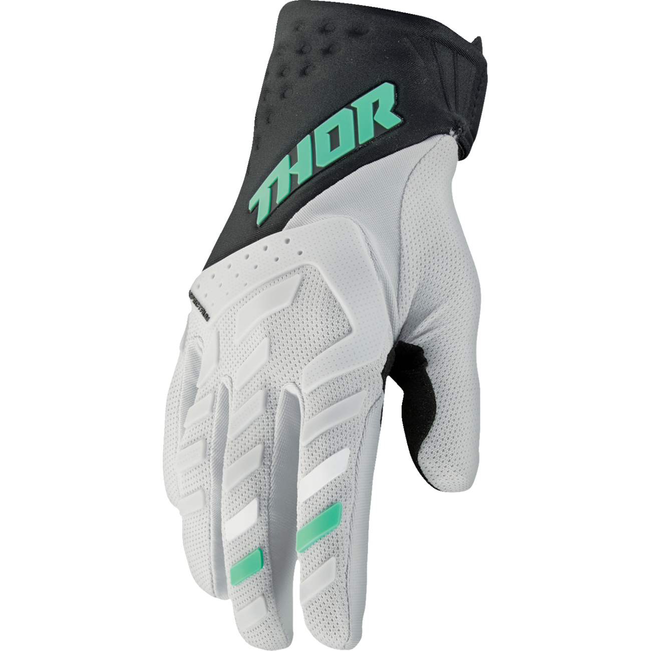 THOR Women's Spectrum Gloves - Black/Mint - Large 3331-0270