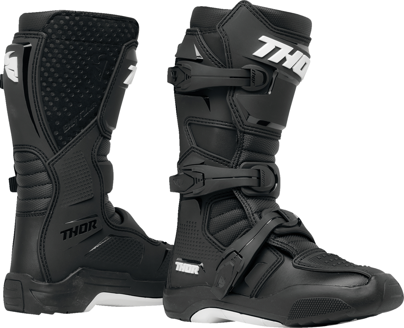 THOR Youth Blitz XR Boots - Black/White - US 6 3411-0729