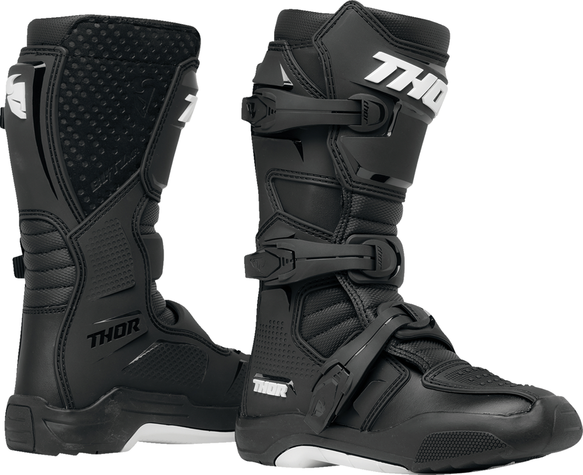 THOR Youth Blitz XR Boots - Black/White - US 6 3411-0729