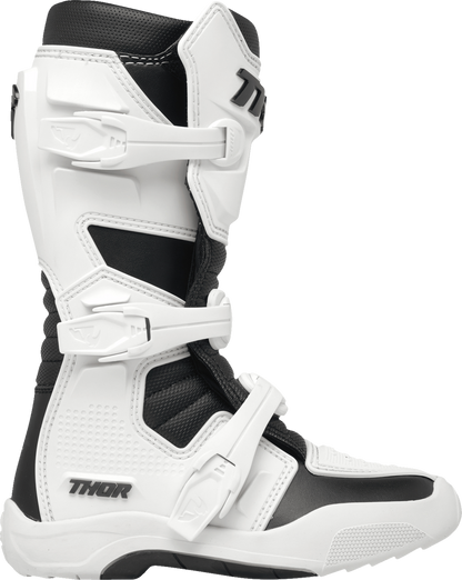 THOR Youth Blitz XR Boots - White/Black - US 1 3411-0745