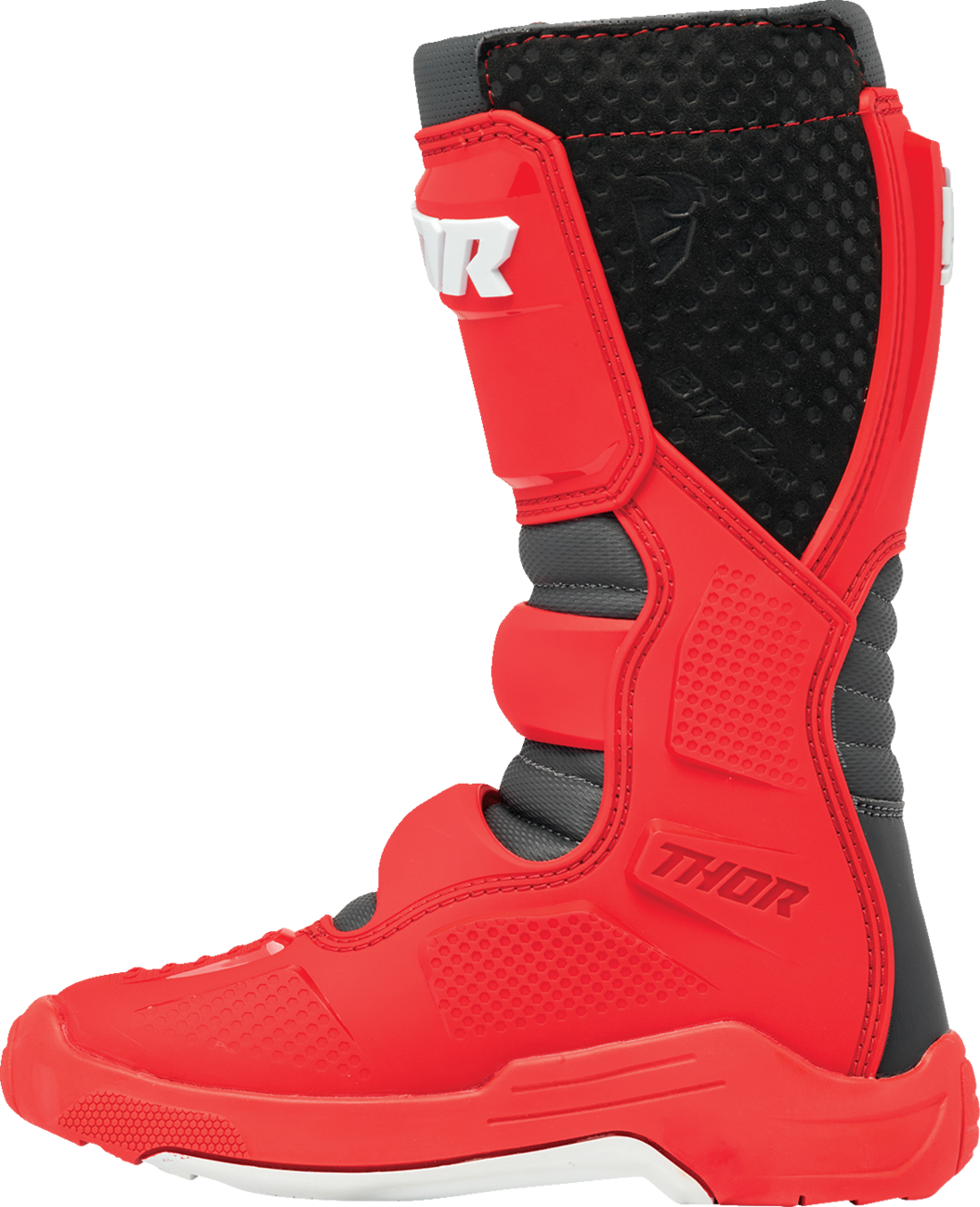 THOR Youth Blitz XR Boots - Red/Charcoal - US 5 3411-0756