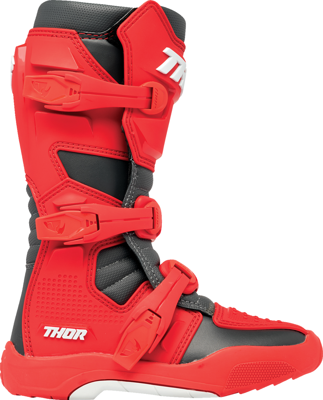 THOR Youth Blitz XR Boots - Red/Charcoal - US 5 3411-0756