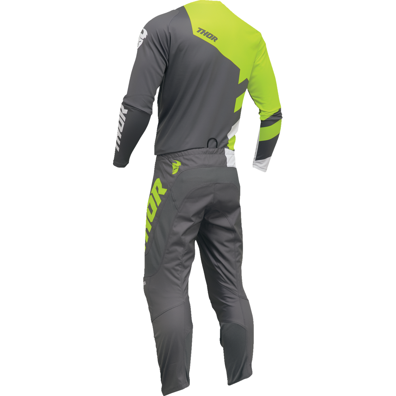 THOR Sector Checker Jersey - Gray/Acid - Small 2910-7594