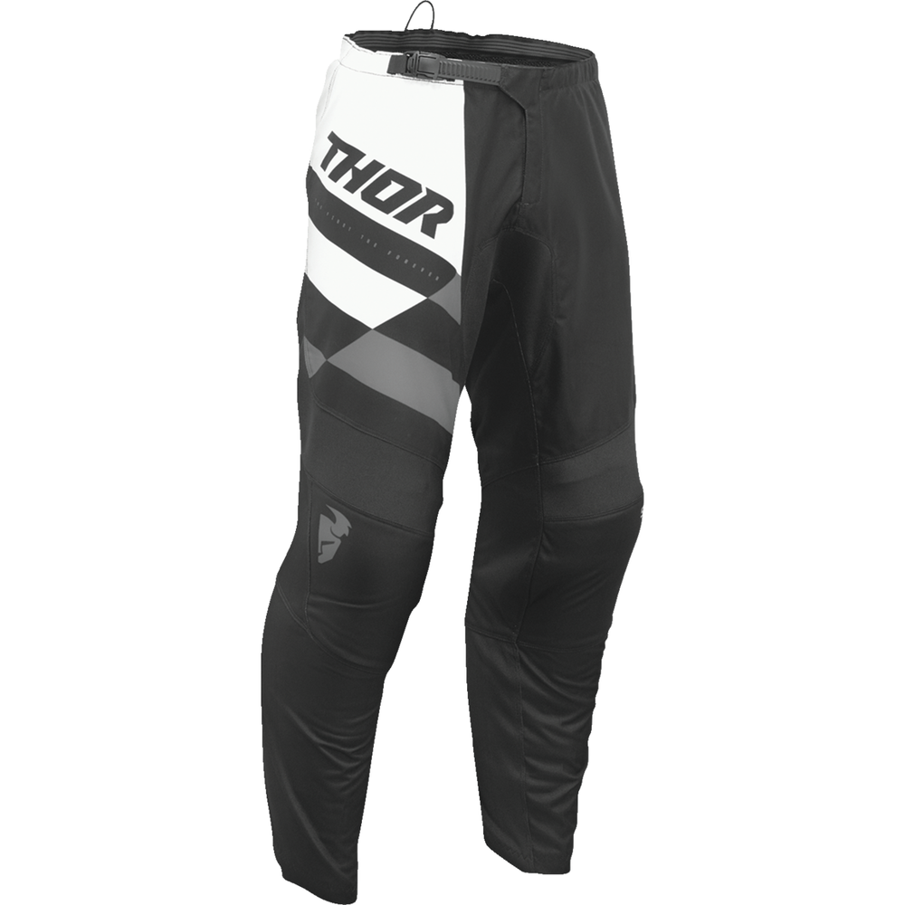 THOR Sector Checker Pants - Black/Gray - US 34 2901-10986