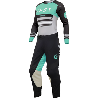 THOR Women's Prime Blaze Jersey - Black/Mint - XS 2911-0278