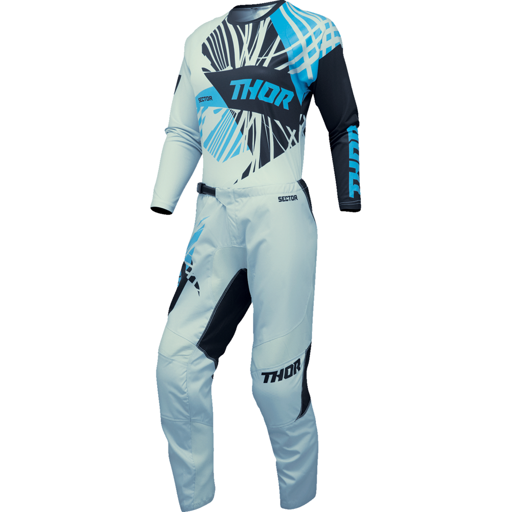THOR Women's Sector Split Jersey - Starlight Blue/Black - XS 2911-0288