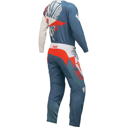 THOR Women's Sector Split Jersey - Blue Steel/Vintage White - Large 2911-0297