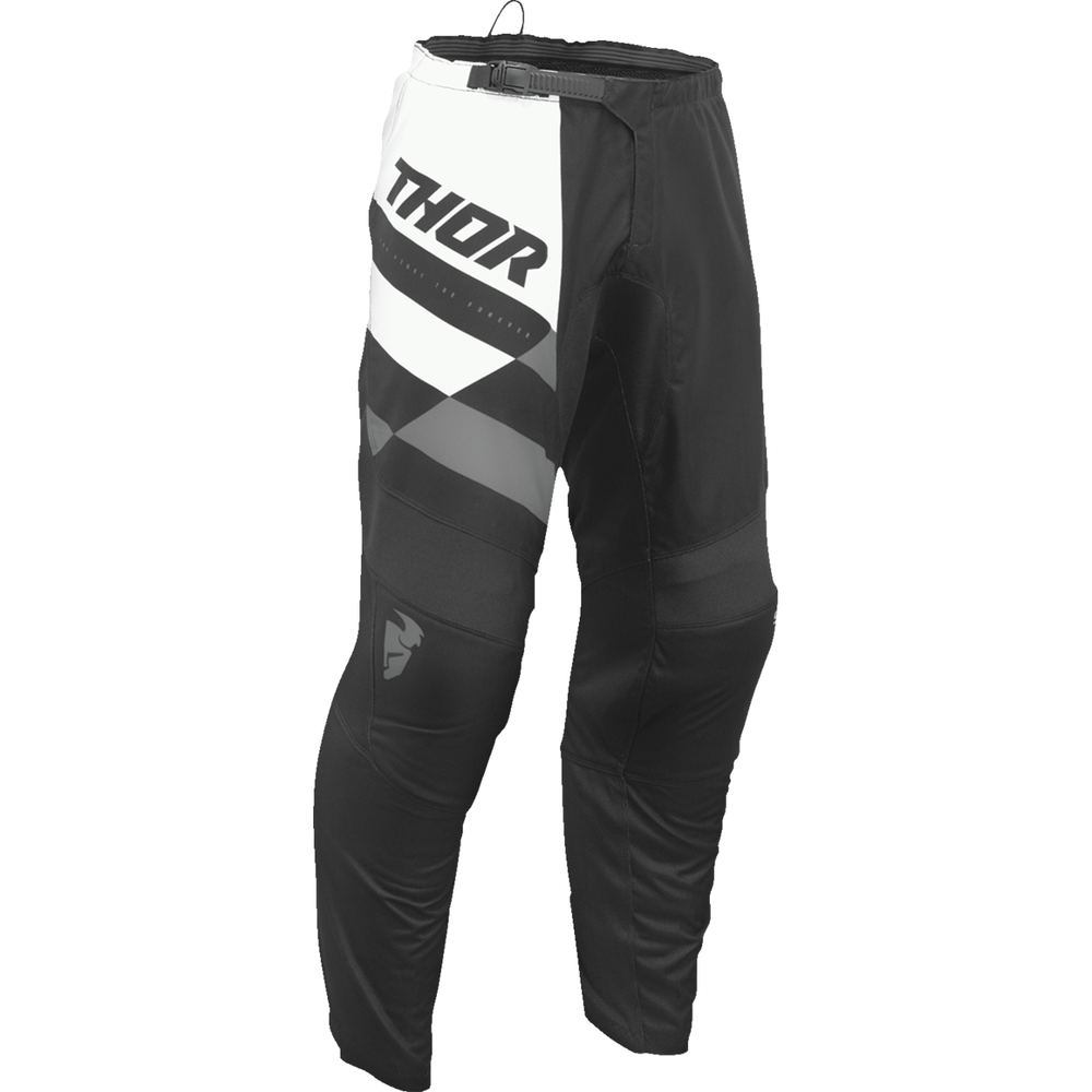 THOR Youth Sector Checker Pants - Black/Gray - US 26 2903-2425