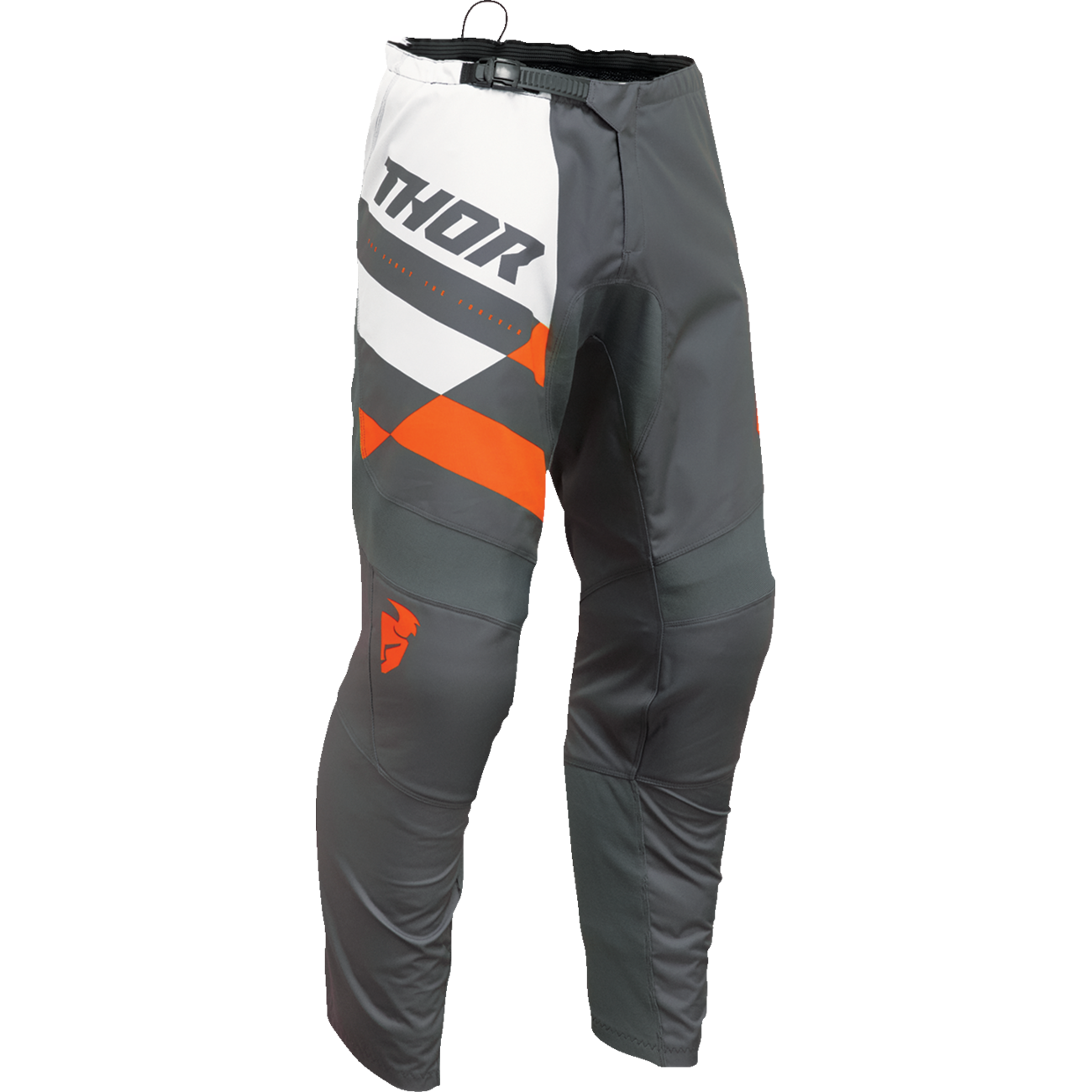 THOR Youth Sector Checker Pants - Charcoal/Orange - US 28 2903-2432