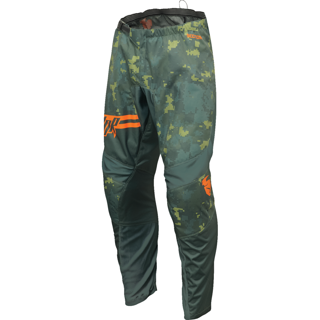 THOR Youth Sector DIGI Pants - Camo Green - US 28 2903-2420