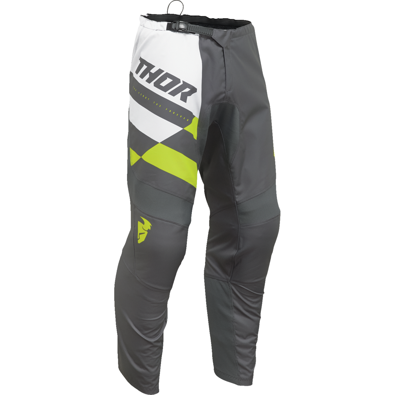 THOR Youth Sector Checker Pants - Gray/Acid - US 28 2903-2438