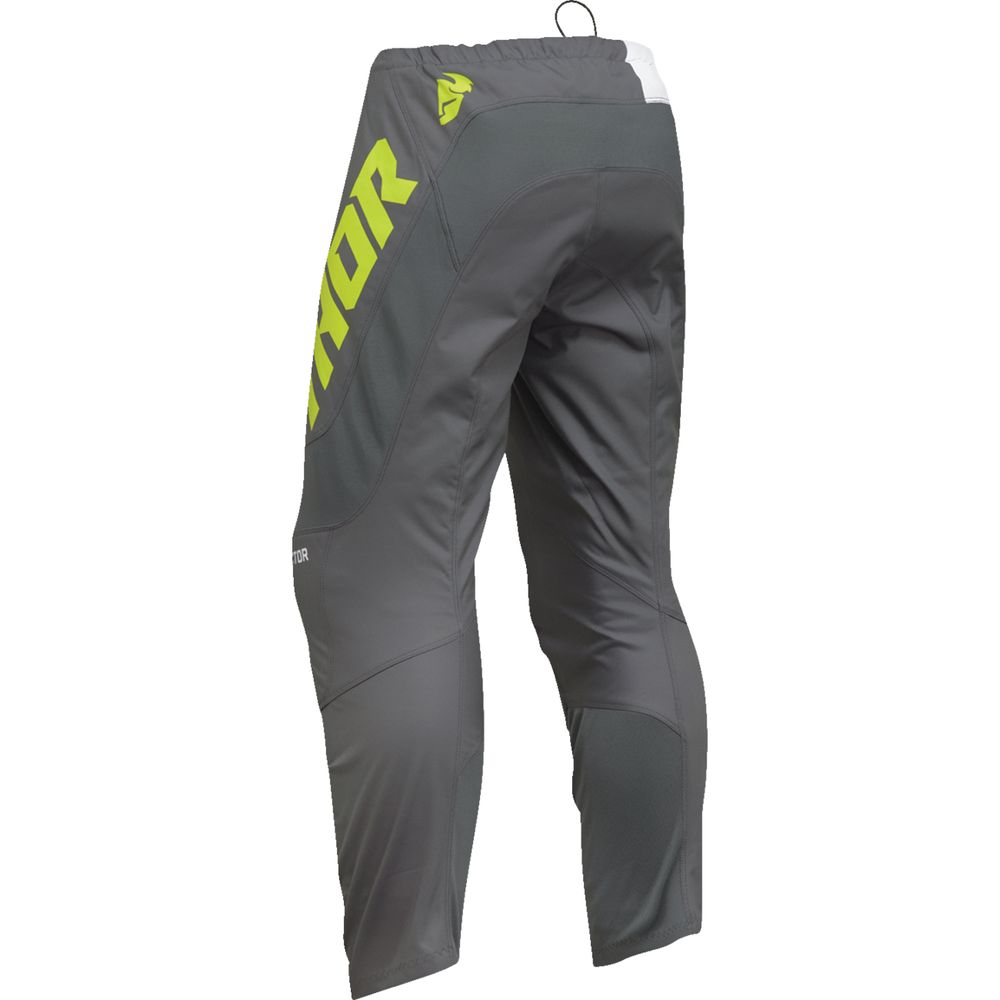 THOR Youth Sector Checker Pants - Gray/Acid - US 18 2903-2433