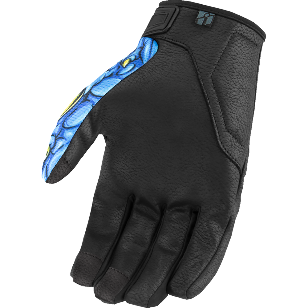 ICON Hooligan* Kryola Kreep Gloves - Blue - Small 3301-4722