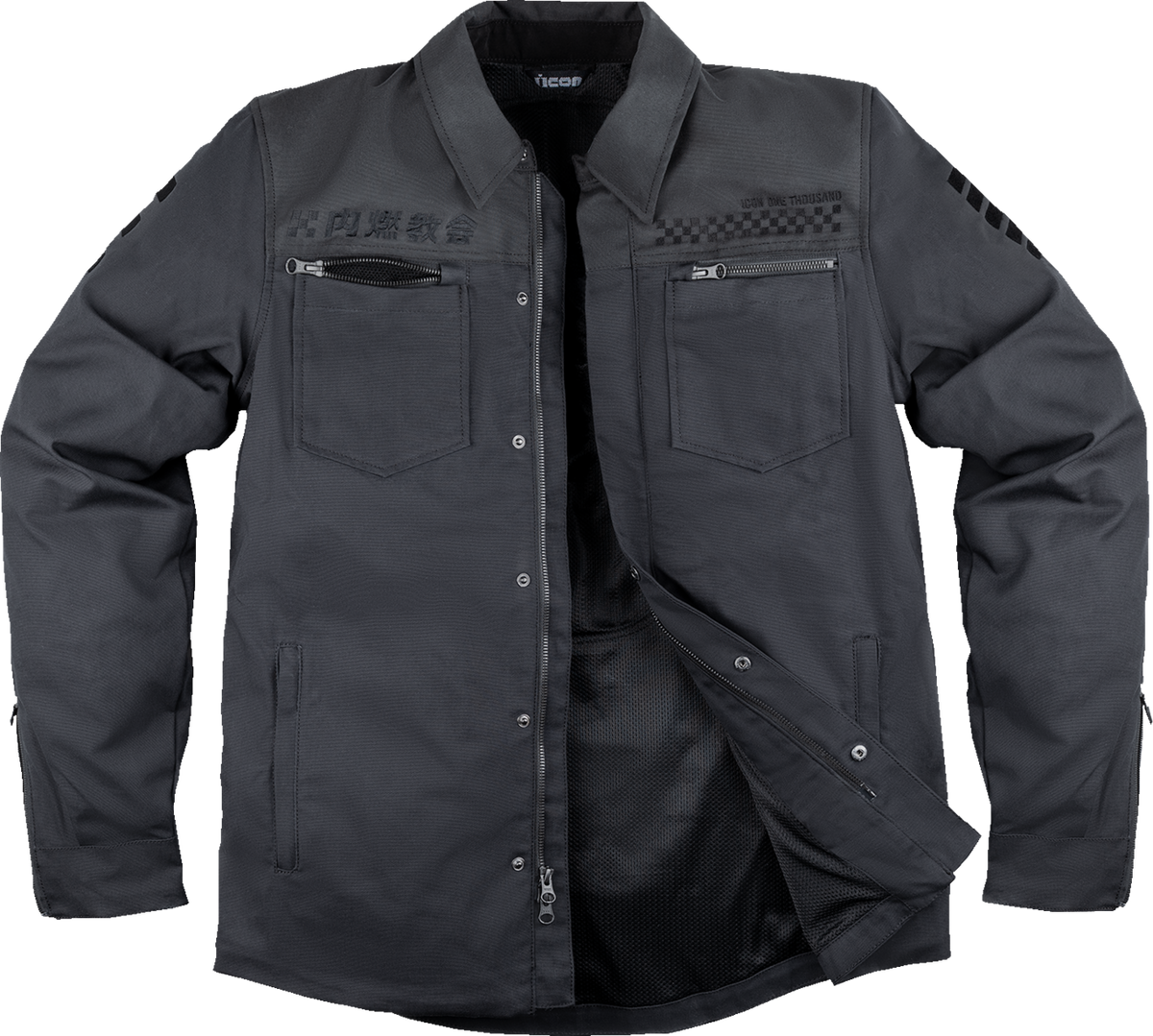 ICON Upstate Canvas National™ Jacket - Black - XL 2820-6563