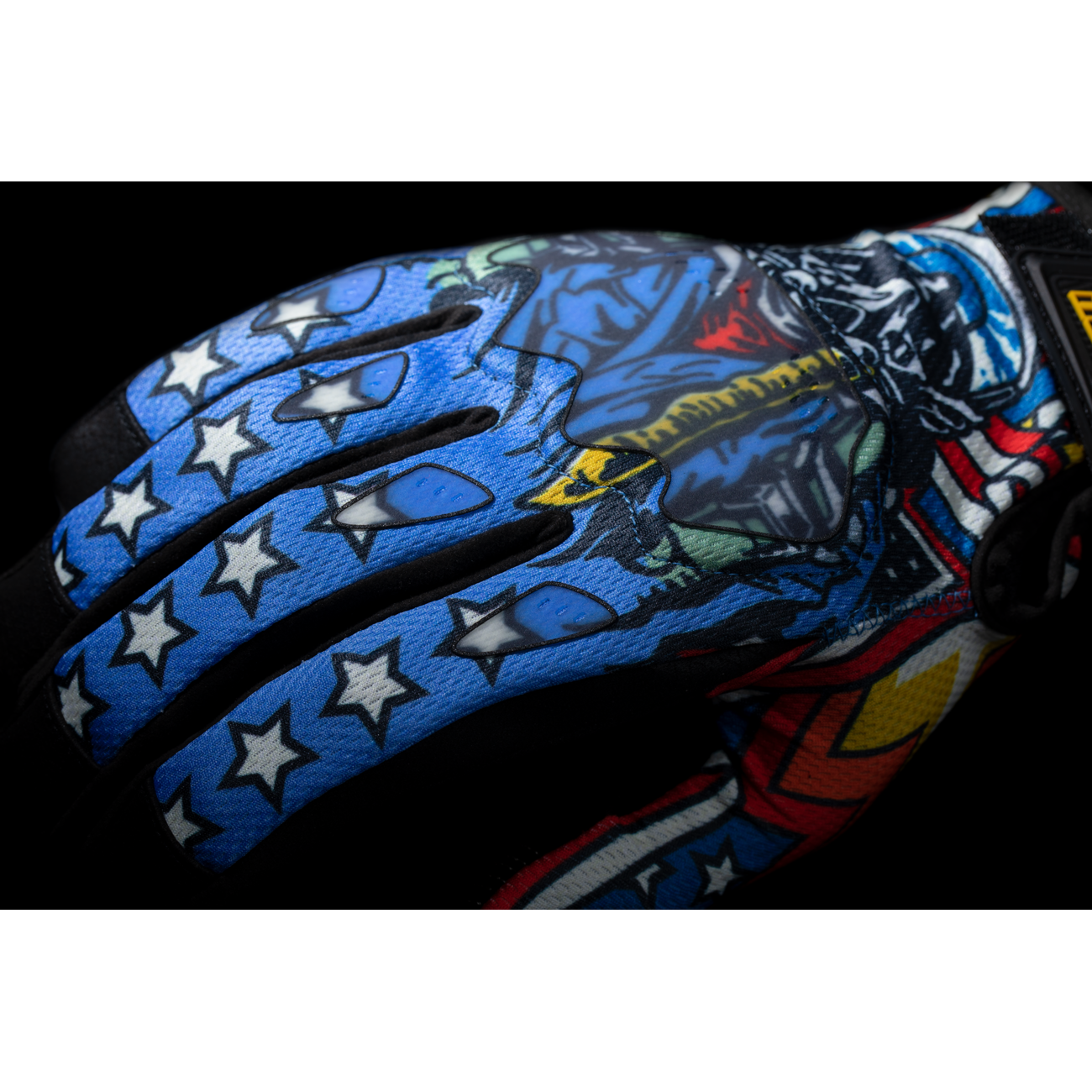 ICON Hooligan* CE Flyboy Gloves - Blue - Medium 3301-4710