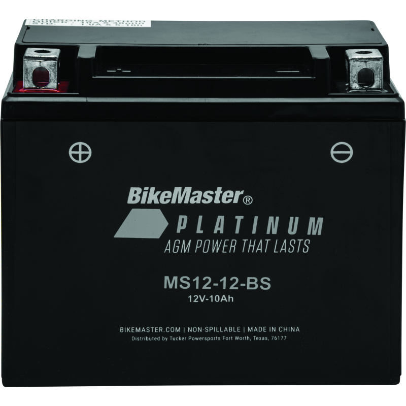 BikeMaster AGM Battery - MS12-12-BS