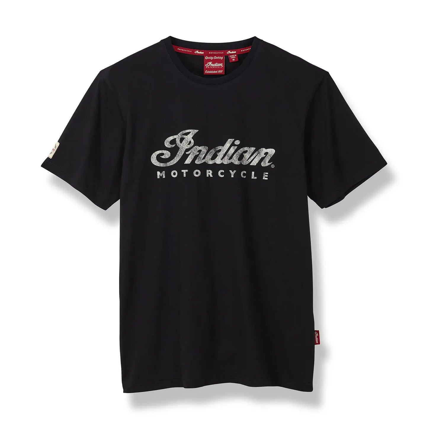Indian Motorcycle Men's Script Logo T-Shirt, Black XL 2861933
