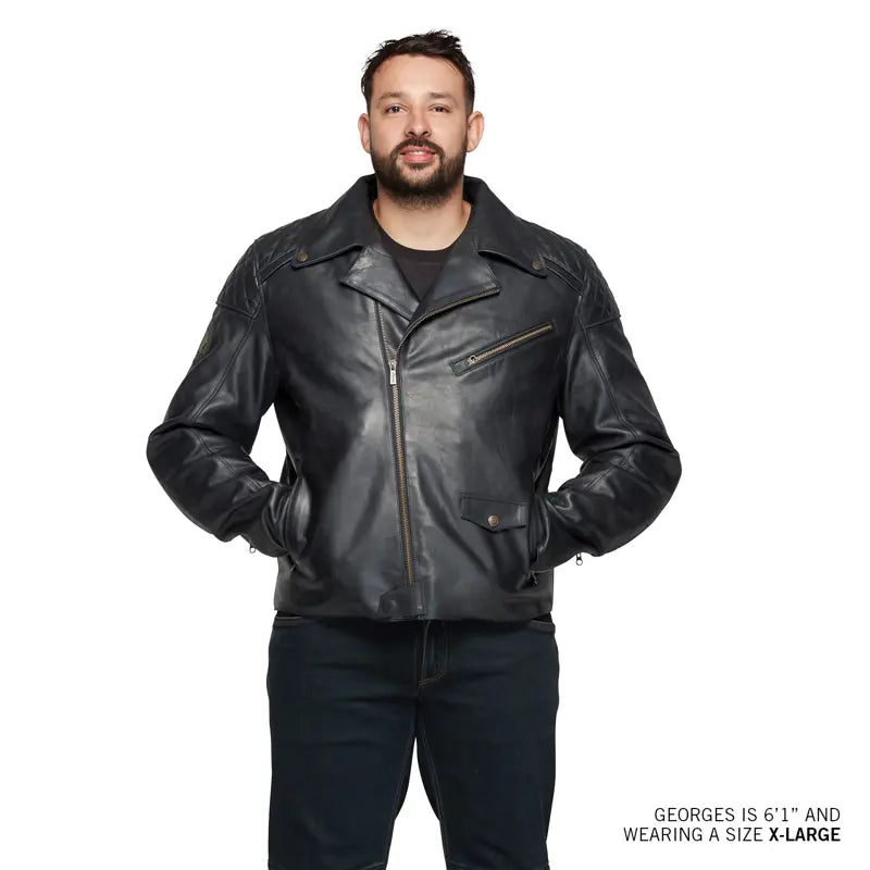 Indian Motorcycle Men's Buchanan Jacket, Black 2864640
