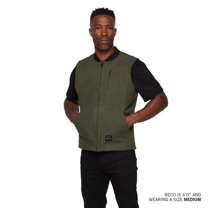 Indian Motorcycle Men's Nevada Vest, Dark Green 2864645