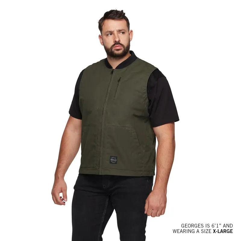 
                      
                        Indian Motorcycle Men's Nevada Vest, Dark Green 2864645
                      
                    