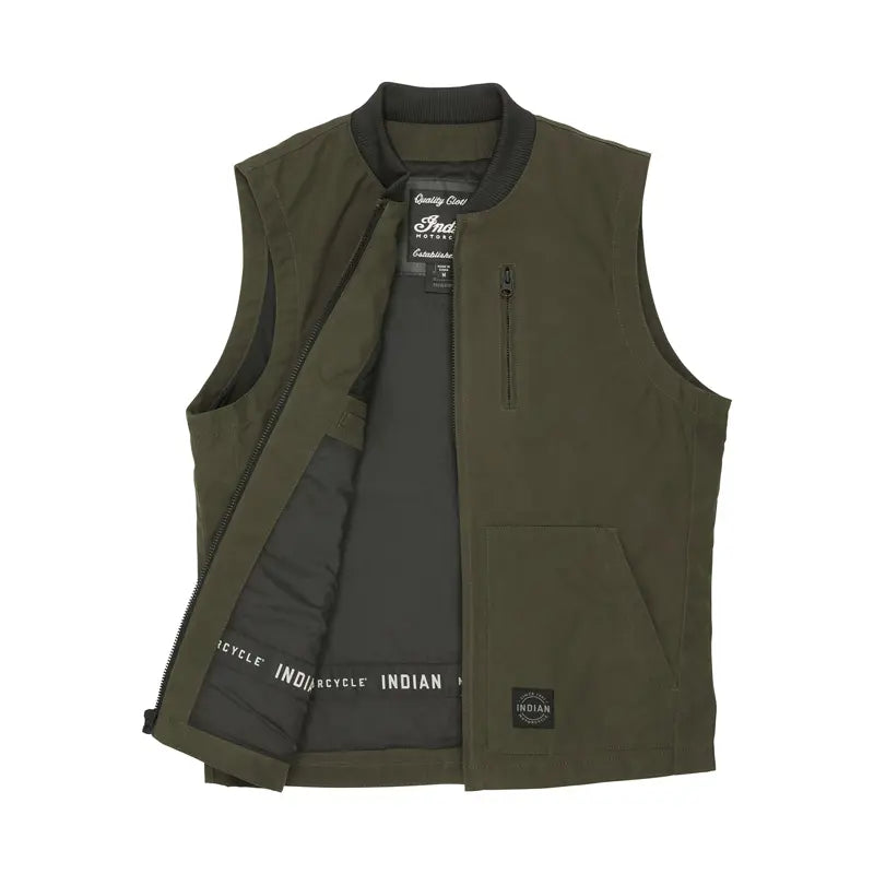 
                      
                        Indian Motorcycle Men's Nevada Vest, Dark Green 2864645
                      
                    