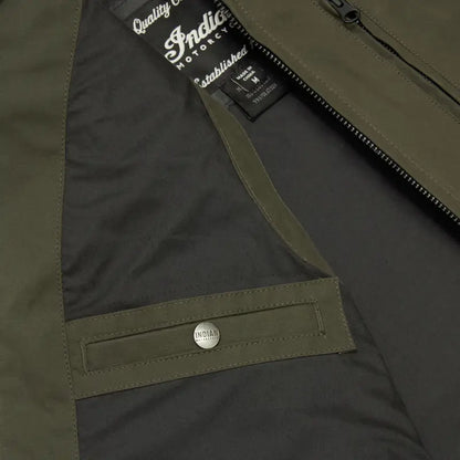 Indian Motorcycle Men's Nevada Vest, Dark Green 2864645