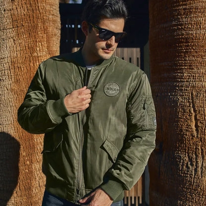 Indian Motorcycle Men's Rockford Bomber, Green 2864646