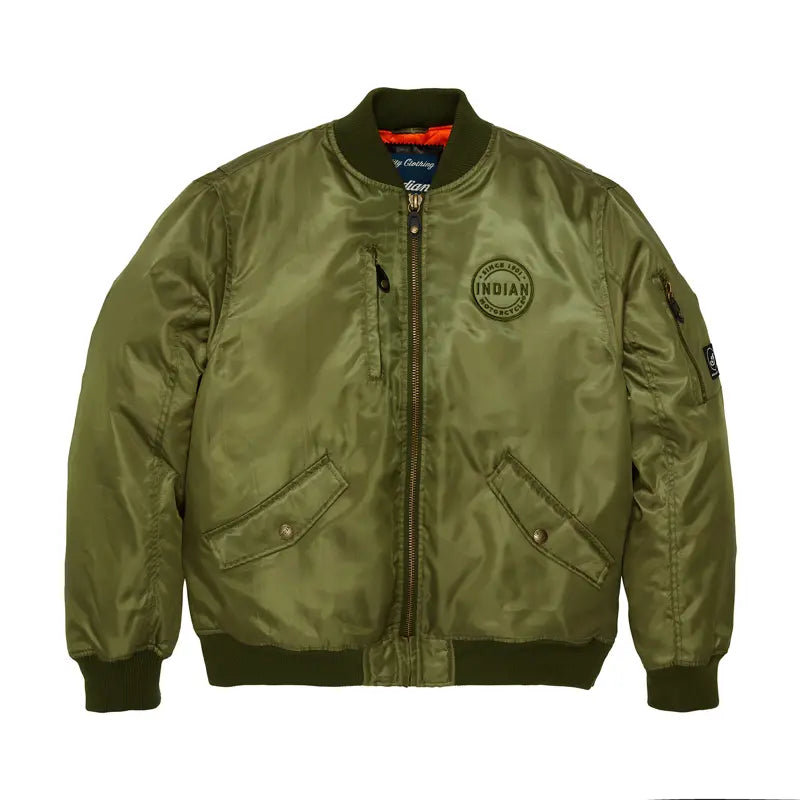 
                      
                        Indian Motorcycle Men's Rockford Bomber, Green 2864646
                      
                    