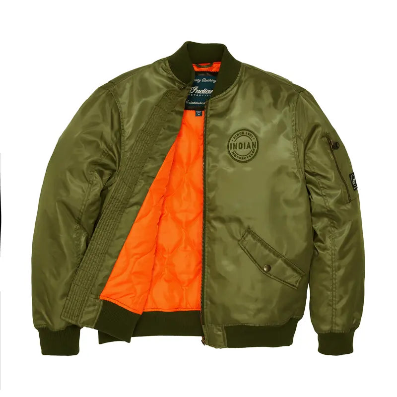 
                      
                        Indian Motorcycle Men's Rockford Bomber, Green 2864646
                      
                    