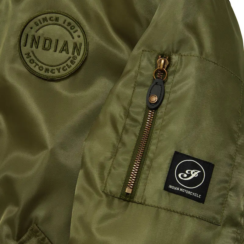 
                      
                        Indian Motorcycle Men's Rockford Bomber, Green 2864646
                      
                    