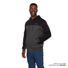 Men's Colorblock Script Hoodie, Gray