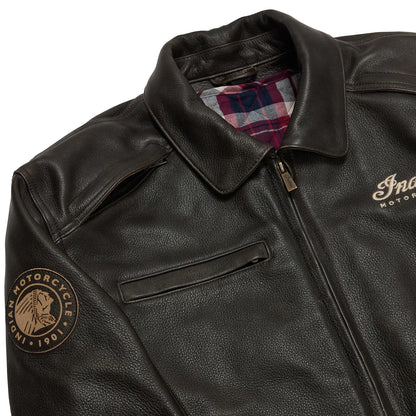 Indian Men's Classic Jacket 3, Brown 2865541
