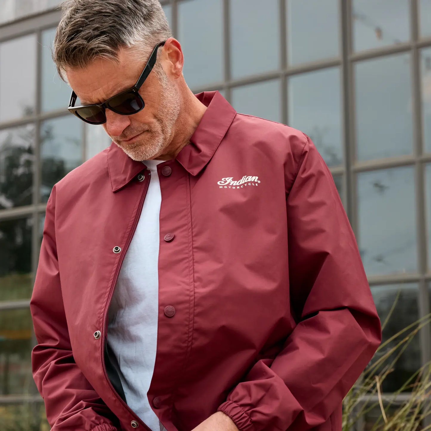 Indian Men's Burlington Jacket, Port LG 2865549