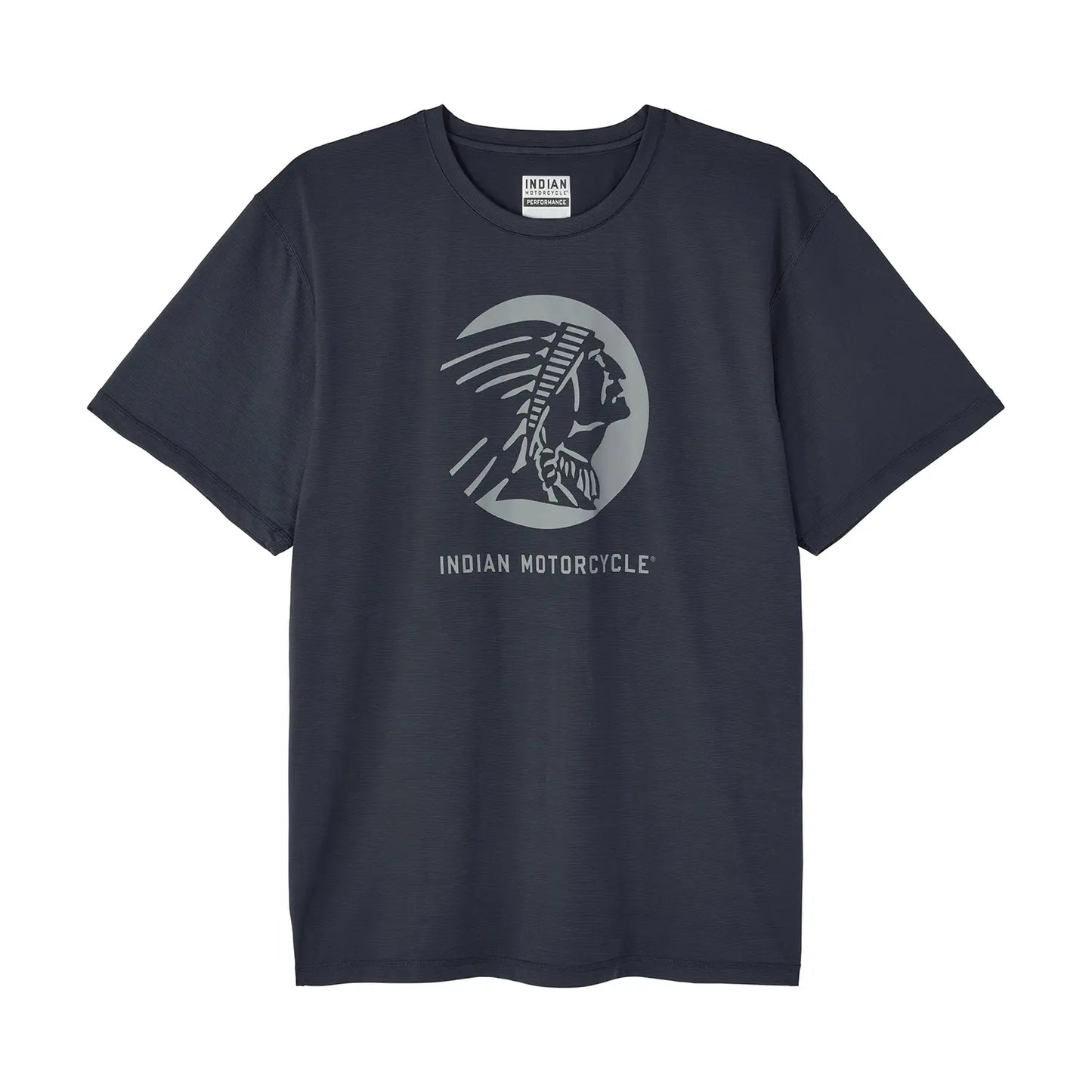 Indian Motorcycle Men's Headdress Profile Athlete T-Shirt, Blue - 2865605