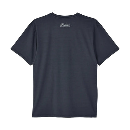 Indian Motorcycle Men's Headdress Profile Athlete T-Shirt, Blue - 2865605