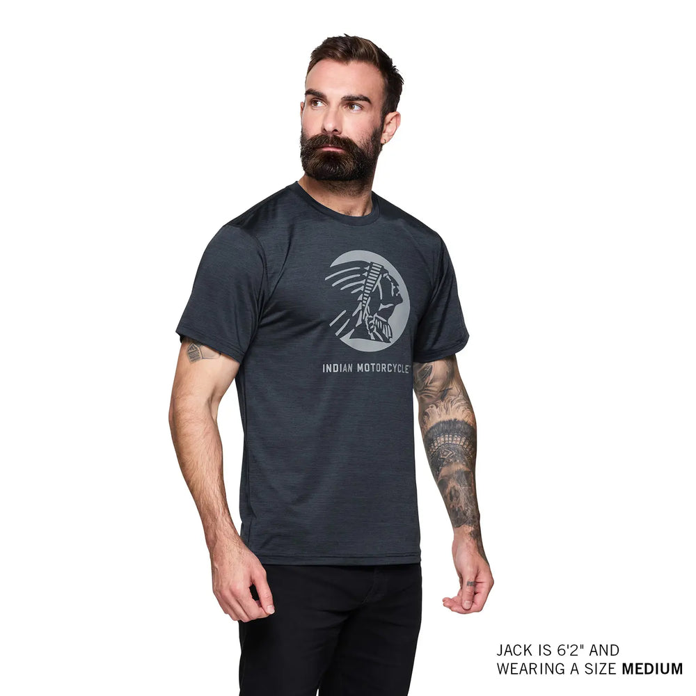 
                      
                        Indian Motorcycle Men's Headdress Profile Athlete T-Shirt, Blue - 2865605
                      
                    