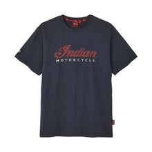 Indian Motorcycle Men's 2 Color Script Logo T-Shirt, Navy