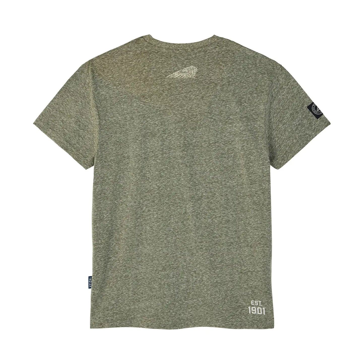 Indian Motorcycle Men's Block Logo Marl T-Shirt, Green