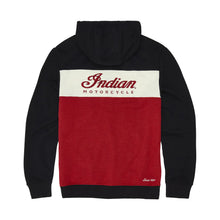 Indian Men's Script Logo Colorblock Hoodie, Red 5XL 2865620